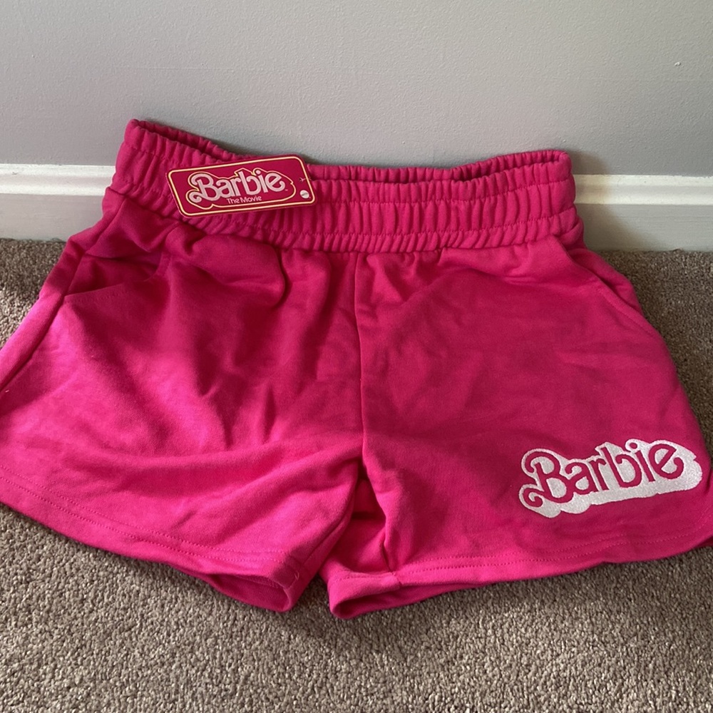 Pink Barbie Gym Retro Shorts - NWT XS
